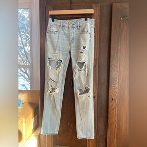 American Eagle Outfitters Ripped Light Blue Jeans